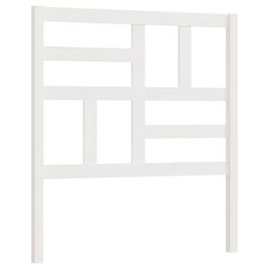 vidaXL T&ecirc;te de lit Blanc 106x4x104 cm Bois massif de pin