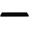 vidaXL Étagère murale flottante 2 pcs Noir brillant 80x23,5x3,8 cm MDF