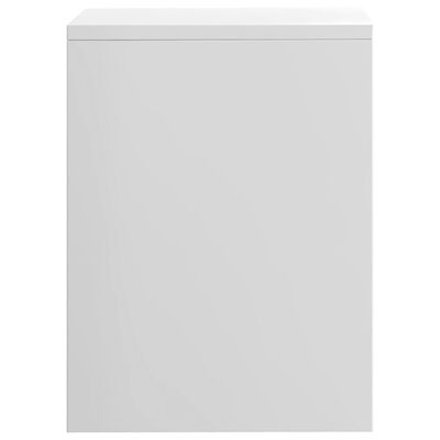 vidaXL 2 pcs Tables de chevet Blanc brillant 40 x 30 x 40 cm Aggloméré