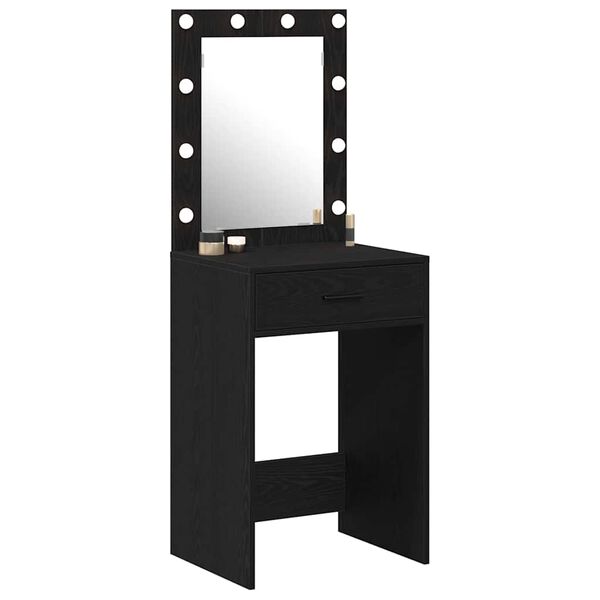 vidaXL Coiffeuse Chêne noir 50 x 41 x 135 cm Bois d'ingénierie