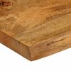 vidaXL Dessus de table 80x80x3,8 cm bord vivant bois massif manguier