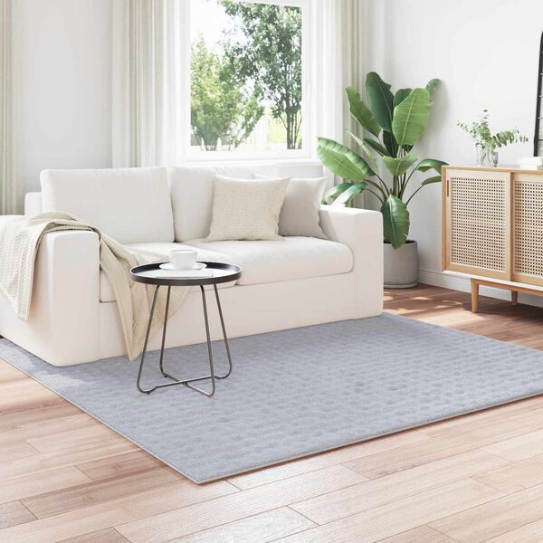 vidaXL Tapis de surface Carr&eacute; Gris 120 x 120 cm