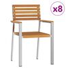 vidaXL Ensemble de salle à manger pour jardin 9 pcs