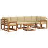 vidaXL Ensemble de canap&eacute;s d'ext&eacute;rieur 8 pc Naturel et Beige