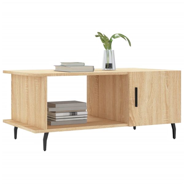 vidaXL Table basse chêne sonoma 90x50x40 cm bois d'ingénierie