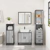 vidaXL Armoire de salle de bain sonoma gris 35x37,5x166 cm