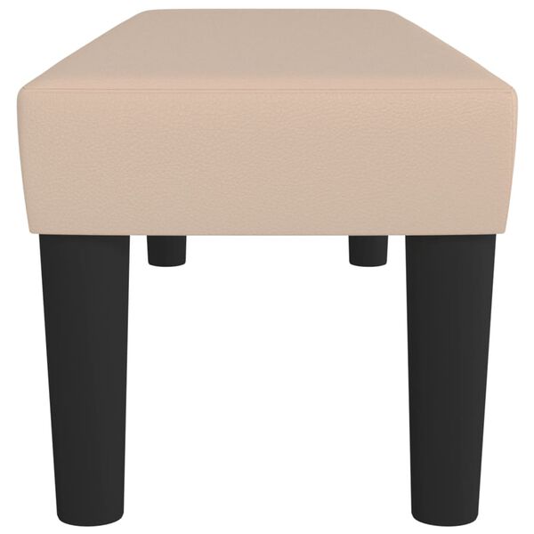 vidaXL Banc Cappuccino 100x30x30 cm Similicuir