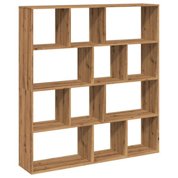 vidaXL Bibliothèque chêne artisanal 132x29x141,5 cm bois d'ingénierie