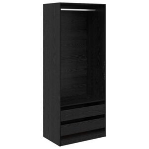 vidaXL Armoire Ch&ecirc;ne noir 80 x 50 x 200 cm Bois d'ing&eacute;nierie