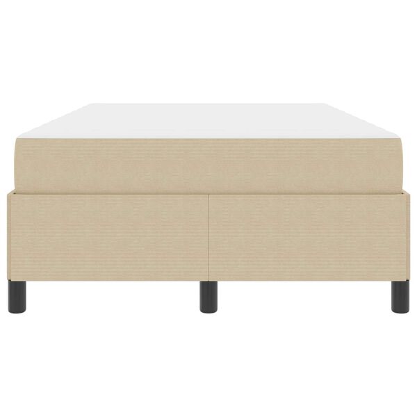 vidaXL Cadre de lit avec matelas Gris Vert Clair 120 x 200 cm tissu