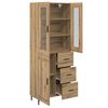 vidaXL Haut Armoire 2 pcs Ch&ecirc;ne artisanal Bois d'ing&eacute;nierie