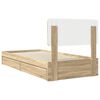 vidaXL Lit de Rangement Ch&ecirc;ne Sonoma 100 x 200 cm Bois d'ing&eacute;nierie