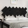 vidaXL T&ecirc;te de lit Noir 151,5x3x81 cm Bois massif de pin