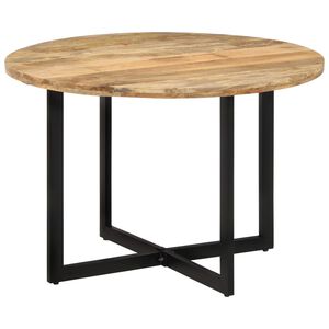 vidaXL Table &agrave; d&icirc;ner 110x75 cm Bois de manguier massif