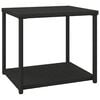 vidaXL Table d'appoint noir 55x45x49 cm r&eacute;sine tress&eacute;e