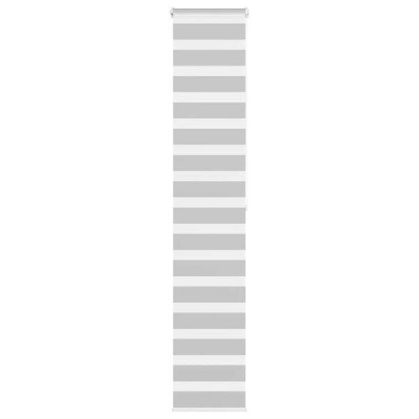 vidaXL Store z&egrave;bre gris clair largeur du tissu 45,9 cm polyester