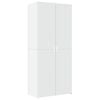 vidaXL Buffet haut blanc 80x42,5x185 cm bois d'ing&eacute;nierie