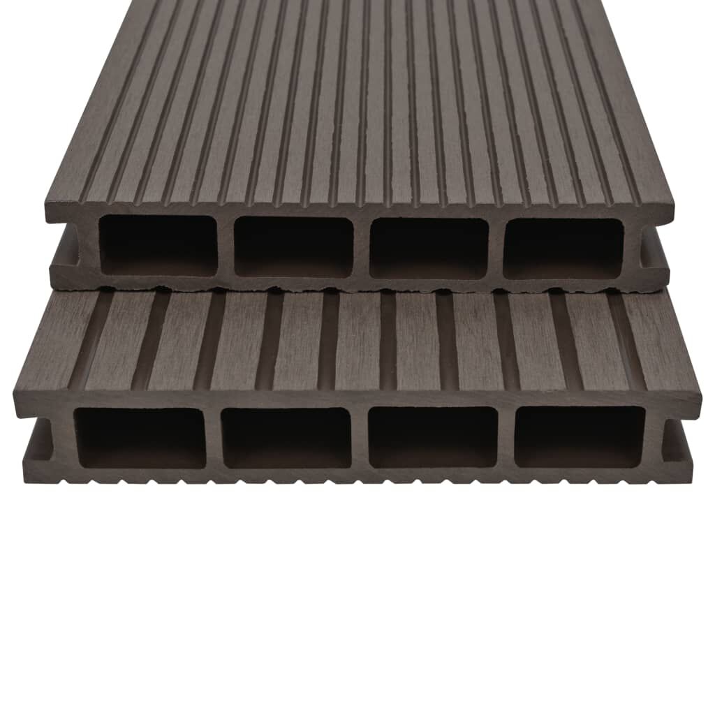 Embouts De Terrasse En Plastique Marron - Lot De 10 - Pour Finir Proprement Vos Lames De Terrasse (15 X 2,5 Cm) - 6