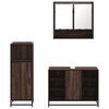 vidaXL Ensemble de meubles de salle de bain 3 pcs Chêne marron