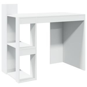 vidaXL Bureau blanc 103,5x56,5x94 cm bois d'ing&eacute;nierie
