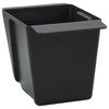vidaXL Caisses &agrave; fleurs pour palettes Euro 12 pcs Noir 14 x 9 x 9,5 cm