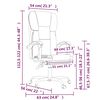 vidaXL Fauteuil inclinable de bureau Cr&egrave;me Similicuir
