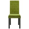 vidaXL Chaises &agrave; manger lot de 2 vert clair velours