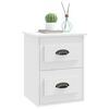 vidaXL Table de chevet murale blanc 41,5x36x53 cm