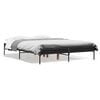 vidaXL Cadre de lit sans matelas noir 140x190 cm