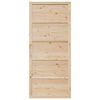vidaXL Porte de Grange Naturel 90 x 208 cm Bois de pin massif