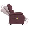 vidaXL Fauteuil de massage Violet Tissu