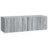 vidaXL Meuble TV mural 98 x 31 x 30 cm Sonoma gris Bois d'ing&eacute;nierie