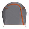 vidaXL Tente de camping tunnel 3 personnes gris et orange imperméable