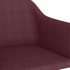 vidaXL Chaise &agrave; bascule Violet Tissu
