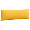 vidaXL Coussins de canap&eacute; 2 pcs Jaune clair 120 x 40 cm