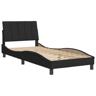 vidaXL Cadre de lit sans matelas noir 90x200 cm velours