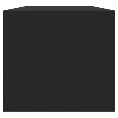 vidaXL Table basse Noir 102x50x45 cm Bois d'ingénierie