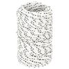 vidaXL Corde de bateau tress&eacute; Blanc 2 mmx25 m Polyester