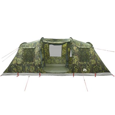 vidaXL Tente familiale tunnel 6 personnes camouflage imperméable