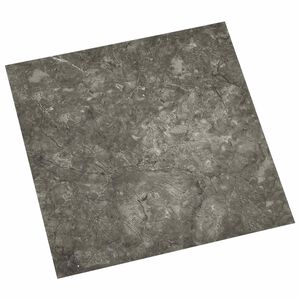 vidaXL Planches de sol 5,11 m&sup2; 55 pcs PVC Gris et Blanc