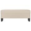 vidaXL Banc Cr&egrave;me 100x35x41 cm Tissu microfibre