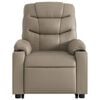 vidaXL Fauteuil inclinable de massage électrique cappuccino similicuir
