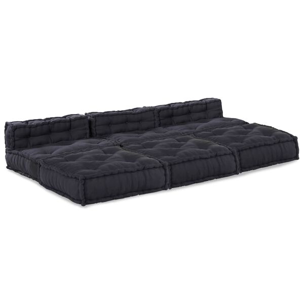 vidaXL Canap&eacute; modulaire 4 pcs Anthracite tissu