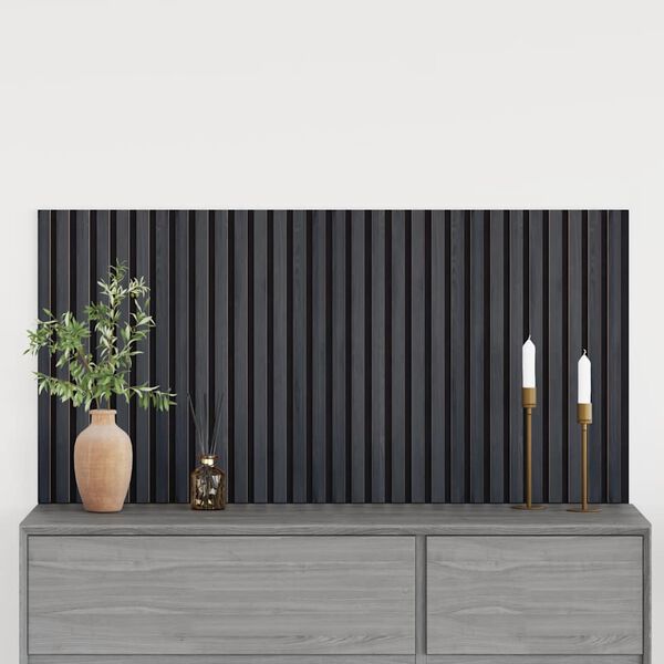 vidaXL Panneaux muraux acoustiques 2pcs lattes 60,5x60cm placage chêne