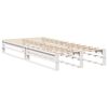 vidaXL Cadre de lit sans matelas blanc 100x200 cm bois de pin massif