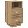 vidaXL Table de chevet avec 2 tiroirs ch&ecirc;ne artisanal 36x36x68 cm