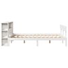 vidaXL Lit bibliothèque sans matelas blanc 120x200 cm bois pin massif
