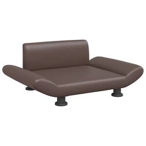 vidaXL Lit pour chien marron 70x45x28 cm similicuir