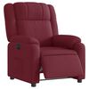 vidaXL Fauteuil inclinable &eacute;lectrique Rouge bordeaux Tissu