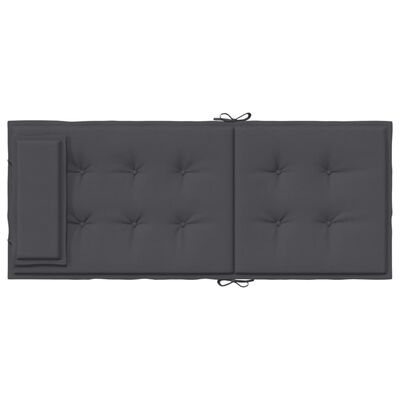 vidaXL Coussins de chaise à dossier haut lot de 6 anthracite